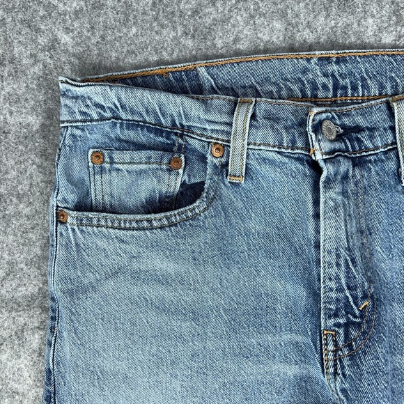 Levi's Jeans Mens 30x32 Light Blue 502 Regular Tapered Fit‎ Stretch Denim Pants - Picture 3 of 13